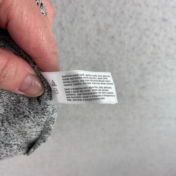 Three Dots Short Sleeve Top Women's Medium Heather Grey Rayon Soft Knit Everyday - Picture 4 of 9